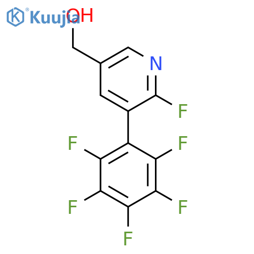 2-Fluoro-3-(perfluorophenyl)pyridine-5-methanol structure