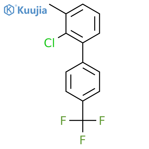 2-Chloro-3-methyl-4'-(trifluoromethyl)biphenyl structure