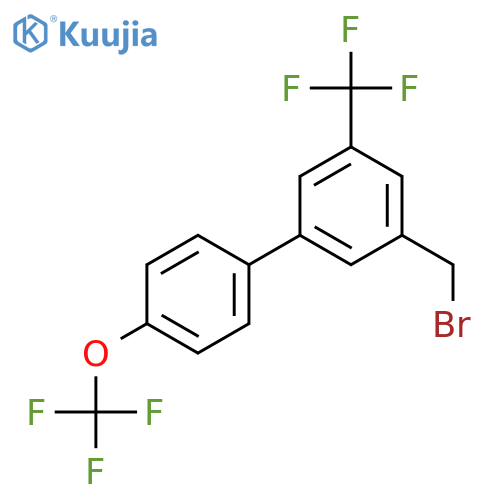 3-Bromomethyl-4'-(trifluoromethoxy)-5-(trifluoromethyl)biphenyl structure