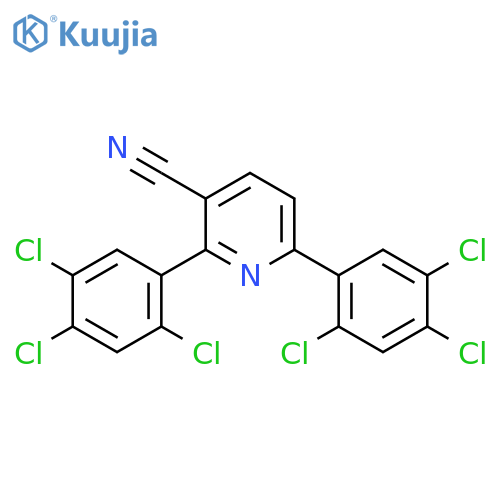 2,6-Bis(2,4,5-trichlorophenyl)nicotinonitrile structure