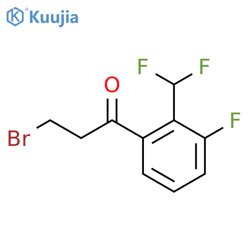 3-Bromo-2'-(difluoromethyl)-3'-fluoropropiophenone structure