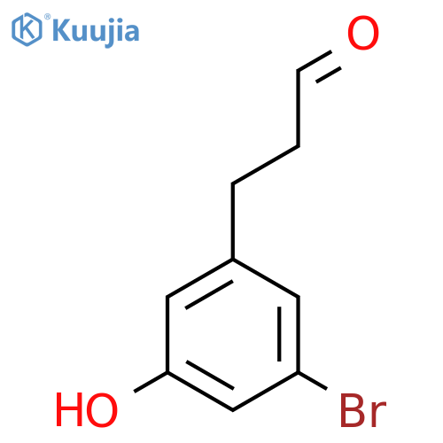 3-(3'-Bromo-5'-hydroxyphenyl)propionaldehyde structure