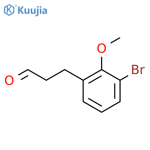 3-(3-bromo-2-methoxyphenyl)propanal structure