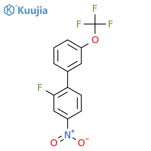 2-Fluoro-4-nitro-3'-(trifluoromethoxy)biphenyl structure
