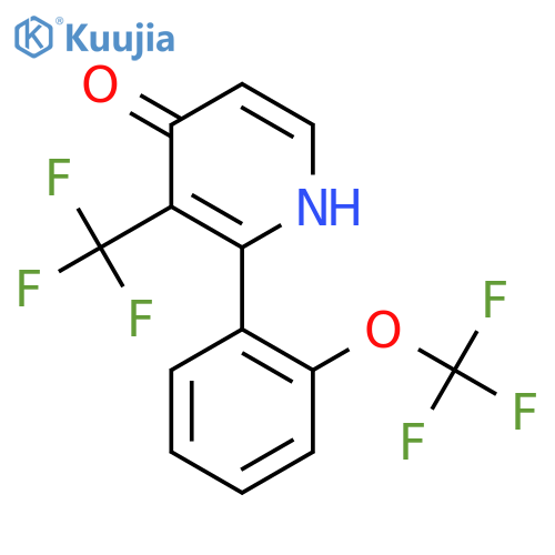 4-Hydroxy-2-(2-(trifluoromethoxy)phenyl)-3-(trifluoromethyl)pyridine structure