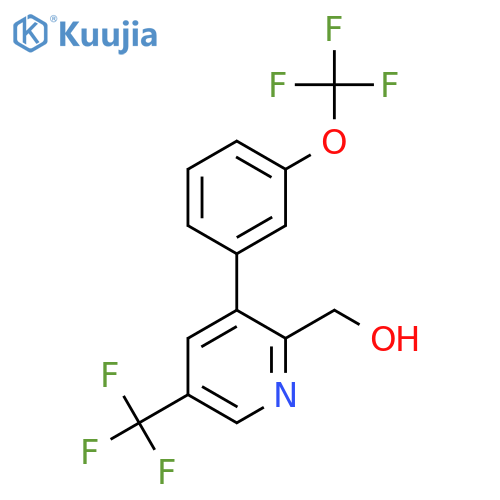 3-(3-(Trifluoromethoxy)phenyl)-5-(trifluoromethyl)pyridine-2-methanol structure