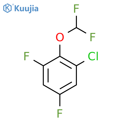 2-Chloro-4,6-difluoro(difluoromethoxy)benzene structure