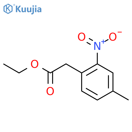Ethyl 4-methyl-2-nitrophenylacetate structure