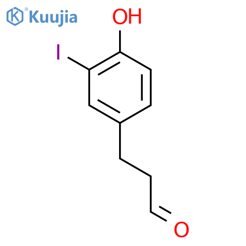 3-(4'-Hydroxy-3'-iodophenyl)propionaldehyde structure
