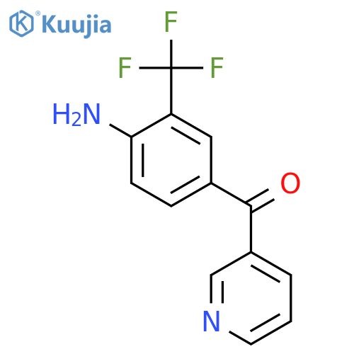 3-(4-Amino-3-(trifluoromethyl)benzoyl)pyridine structure