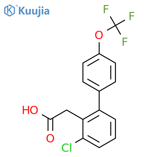 3-Chloro-4'-(trifluoromethoxy)biphenyl-2-acetic acid structure