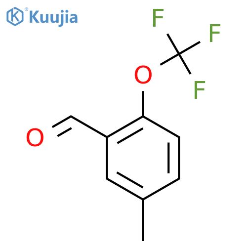 5-Methyl-2-(trifluoromethoxy)benzaldehyde structure