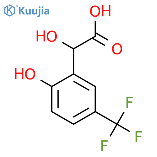 2-Hydroxy-5-(trifluoromethyl)mandelic acid structure