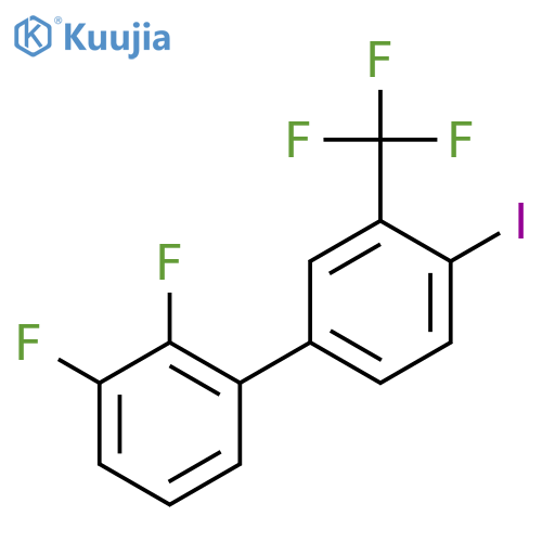 2,3-Difluoro-4'-iodo-3'-(trifluoromethyl)biphenyl structure
