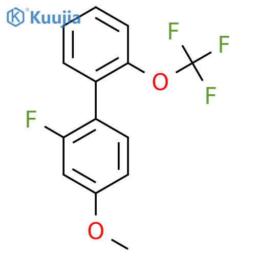 2-Fluoro-4-methoxy-2'-(trifluoromethoxy)biphenyl structure