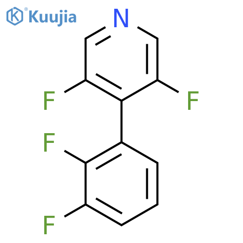 4-(2,3-Difluorophenyl)-3,5-difluoropyridine structure