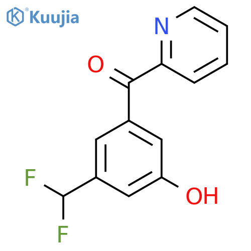 2-(3-(Difluoromethyl)-5-hydroxybenzoyl)pyridine structure