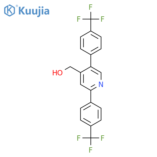 2,5-Bis(4-(trifluoromethyl)phenyl)pyridine-4-methanol structure