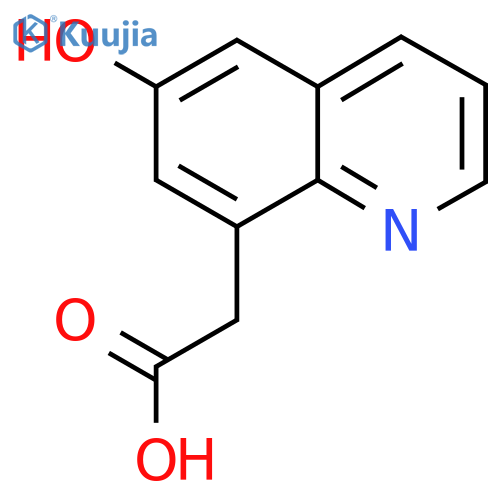 6-Hydroxyquinoline-8-acetic acid structure