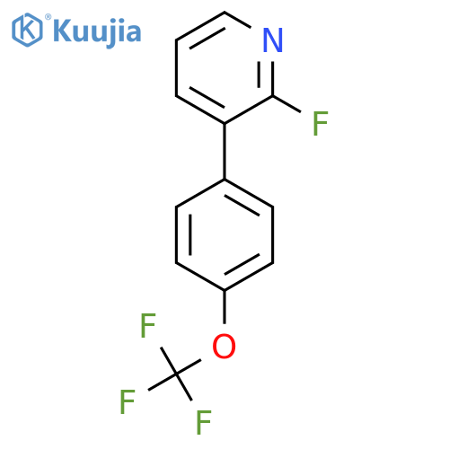 2-Fluoro-3-(4-(trifluoromethoxy)phenyl)pyridine structure