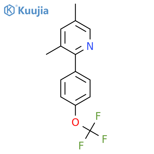 3,5-Dimethyl-2-(4-(trifluoromethoxy)phenyl)pyridine structure