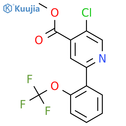 Methyl 5-chloro-2-(2-(trifluoromethoxy)phenyl)isonicotinate structure