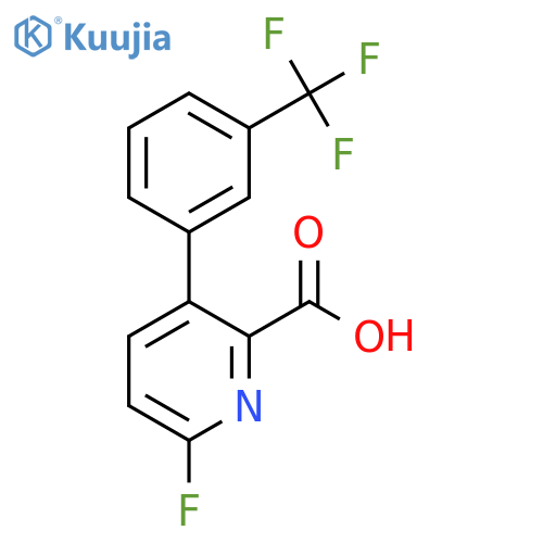 6-Fluoro-3-(3-(trifluoromethyl)phenyl)picolinic acid structure