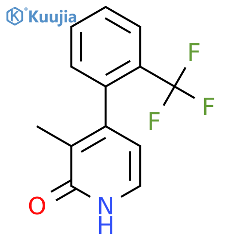 2-Hydroxy-3-methyl-4-(2-(trifluoromethyl)phenyl)pyridine structure