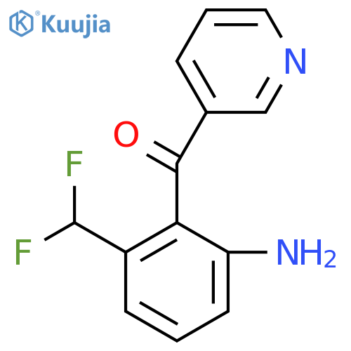 3-(2-Amino-6-(difluoromethyl)benzoyl)pyridine structure