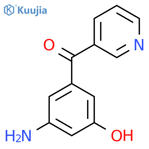 3-(3-Amino-5-hydroxybenzoyl)pyridine structure