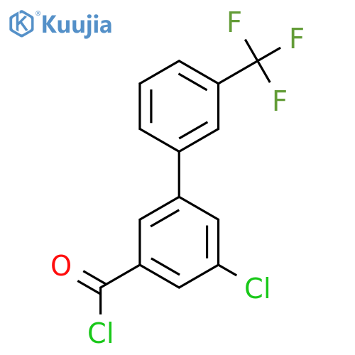 5-Chloro-3'-(trifluoromethyl)biphenyl-3-carbonyl chloride structure