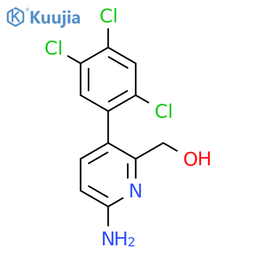6-Amino-3-(2,4,5-trichlorophenyl)pyridine-2-methanol structure