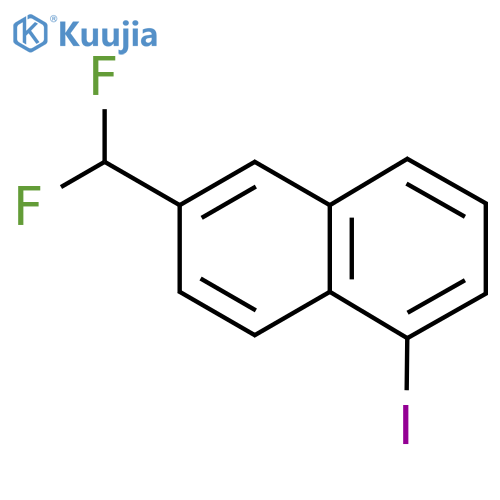 2-(Difluoromethyl)-5-iodonaphthalene structure
