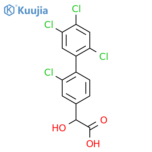 Hydroxy-(2,2',4',5'-tetrachlorobiphenyl-4-yl)-acetic acid structure
