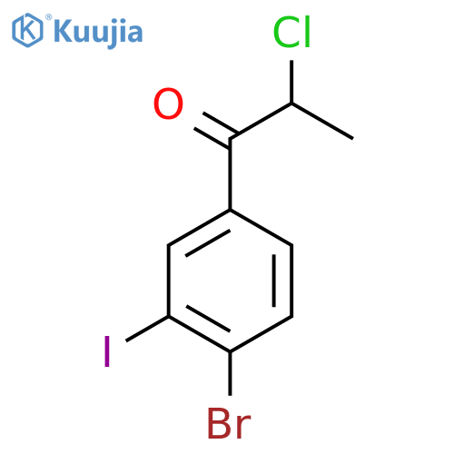 4'-Bromo-2-chloro-3'-iodopropiophenone structure