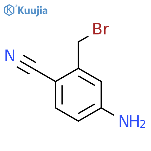 3-(Bromomethyl)-4-cyanoaniline structure