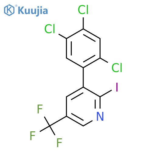 2-Iodo-3-(2,4,5-trichlorophenyl)-5-(trifluoromethyl)pyridine structure