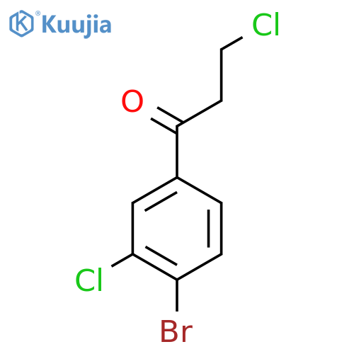 4'-Bromo-3,3'-dichloropropiophenone structure