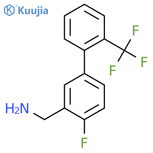 C-(4-Fluoro-2'-(trifluoromethyl)biphenyl-3-yl)-methylamine structure