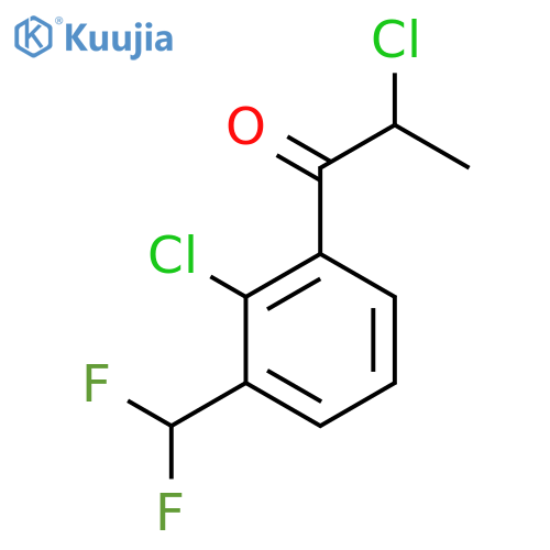 2,2'-Dichloro-3'-(difluoromethyl)propiophenone structure