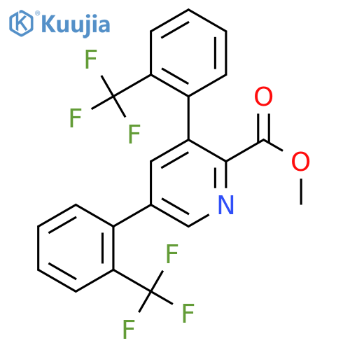 Methyl 3,5-bis(2-(trifluoromethyl)phenyl)picolinate structure