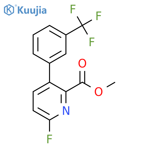 Methyl 6-fluoro-3-(3-(trifluoromethyl)phenyl)picolinate structure