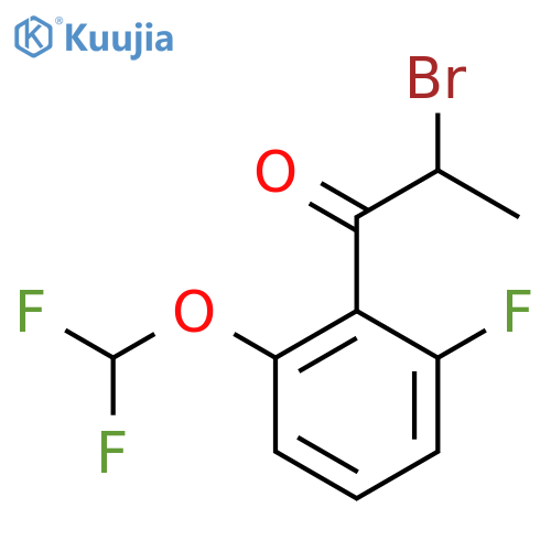 2-Bromo-2'-fluoro-6'-(difluoromethoxy)propiophenone structure