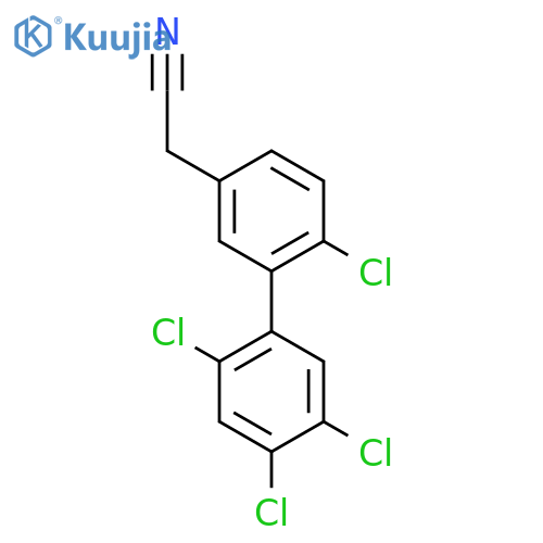 6,2',4',5'-Tetrachlorobiphenyl-3-acetonitrile structure