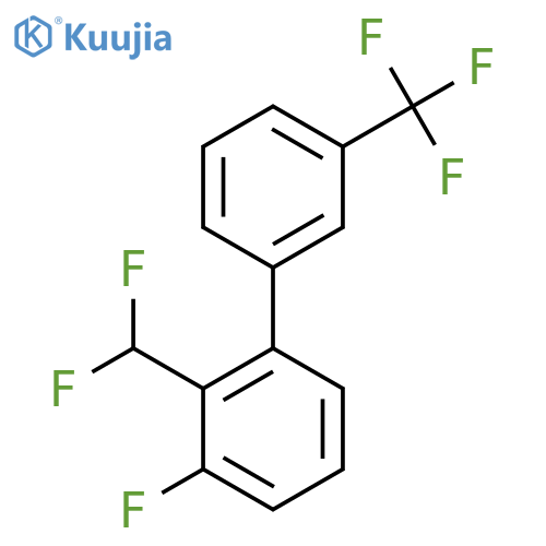 2-(Difluoromethyl)-3-fluoro-3'-(trifluoromethyl)biphenyl structure