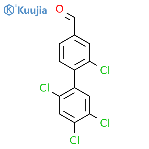 2,2',4',5'-Tetrachlorobiphenyl-4-carboxaldehyde structure