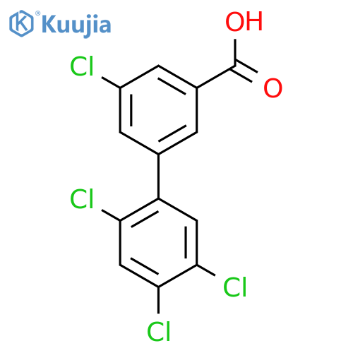 5,2',4',5'-Tetrachlorobiphenyl-3-carboxylic acid structure