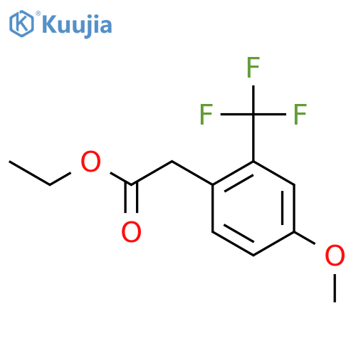 Ethyl 4-methoxy-2-(trifluoromethyl)phenylacetate structure