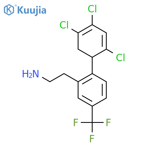 2-[2-(2,4,5-Trichloro-cyclohexa-2,4-dienyl)-5-trifluoromethyl-phenyl]-ethylamine structure