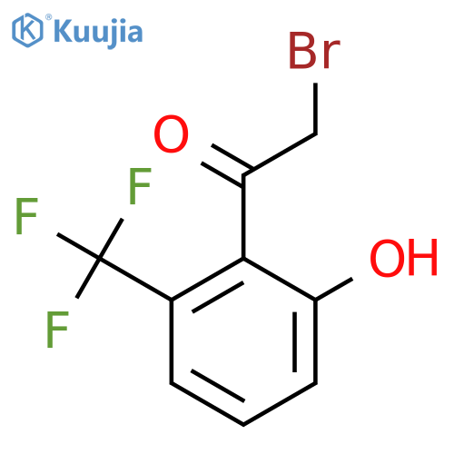 2-Bromo-2'-hydroxy-6'-(trifluoromethyl)acetophenone structure